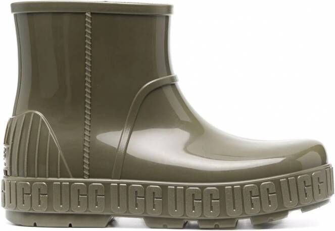 UGG Regenlaarzen met logo-reliëf Groen