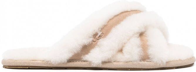 UGG Scuffita slippers met open neus Wit