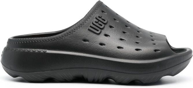 UGG Slippers met logo-reliëf Zwart