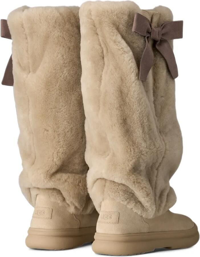 UGG Apres City Tall bow-detail boots Beige