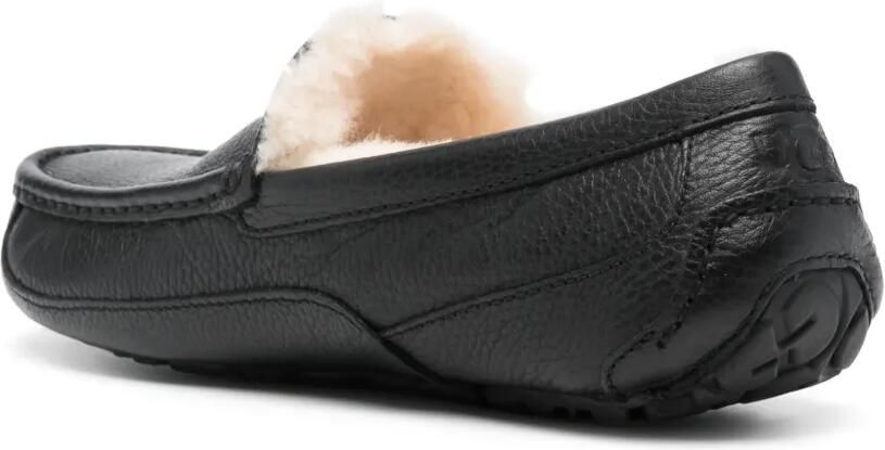 UGG Ascot leren slippers Zwart - Foto 3