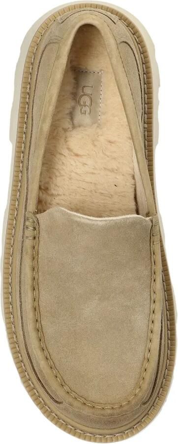 UGG Ascot suède loafers met plateauzool Beige - Foto 3