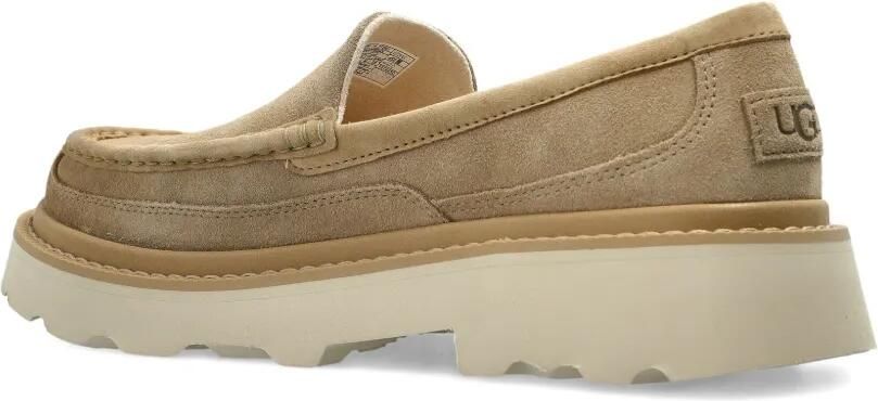 UGG Ascot suède loafers met plateauzool Beige - Foto 4