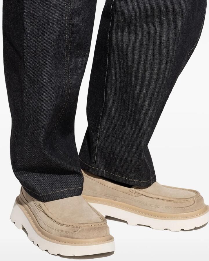 UGG Ascot suède loafers met plateauzool Beige - Foto 2