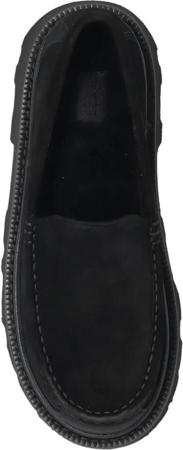 UGG Ascot suède loafers met plateauzool Zwart - Foto 3