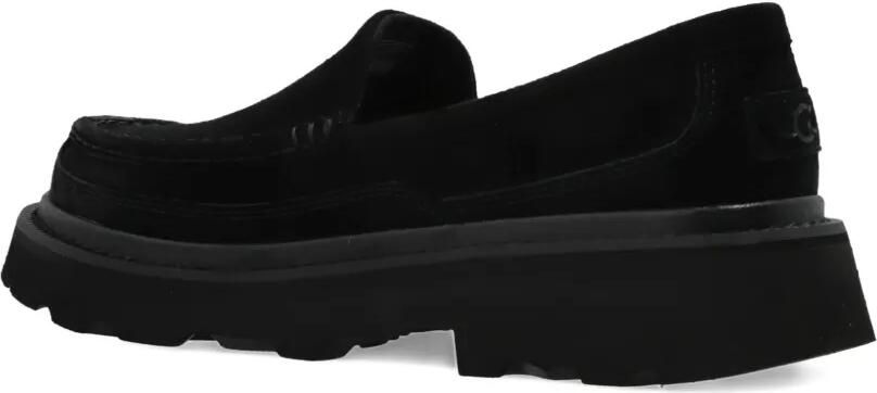 UGG Ascot suède loafers met plateauzool Zwart - Foto 4