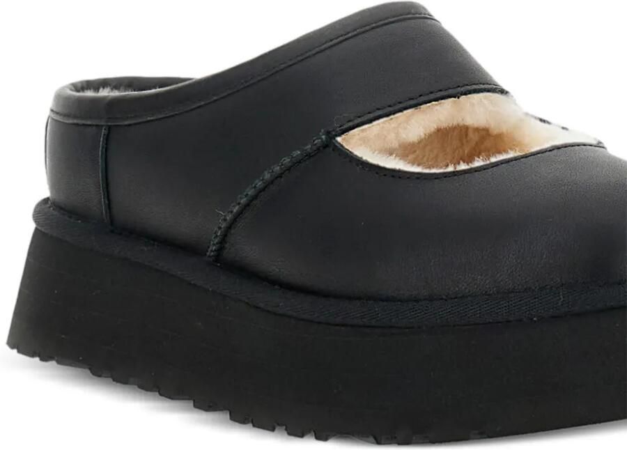 UGG Bea leren muiltjes met plateauzool Zwart - Foto 2