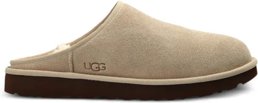 UGG Classic leren slippers Beige
