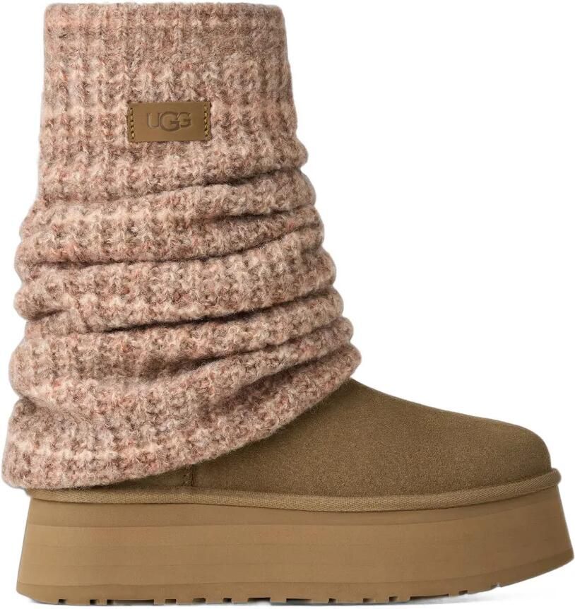 UGG Classic Mini Dipper platform boots Beige