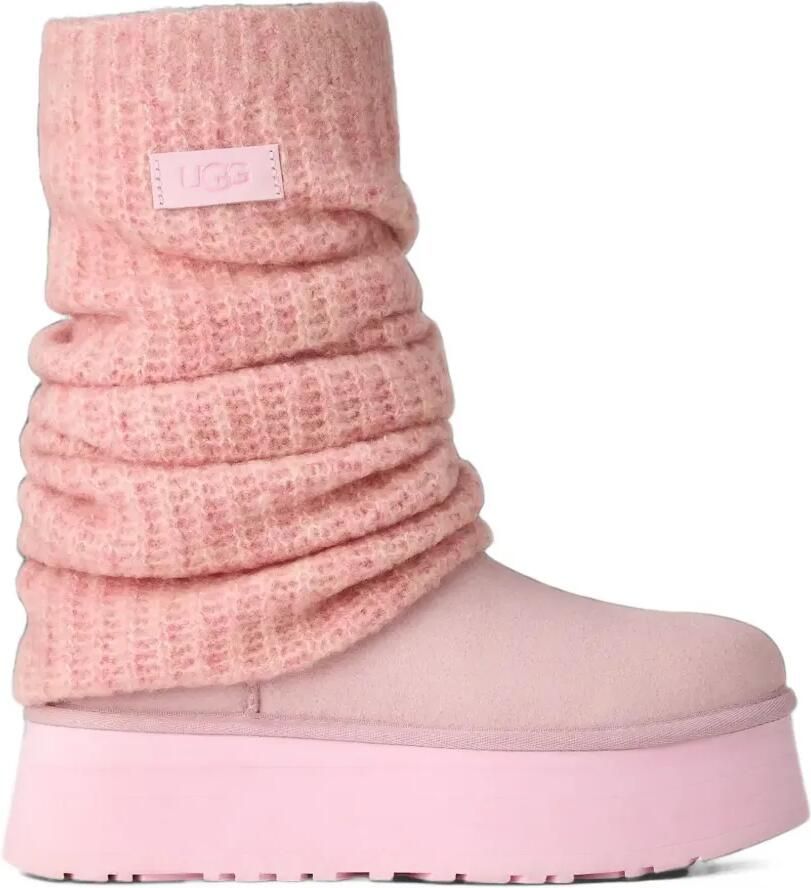 UGG Classic Mini Dipper platform boots Roze