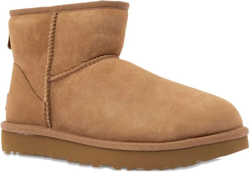 UGG Classic Mini II suède enkellaarzen Beige - Foto 4