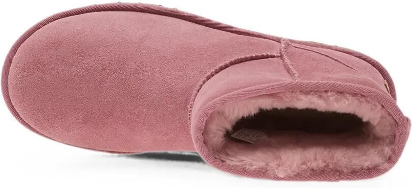 UGG Classic Mini II suède enkellaarzen met lammy voering Roze - Foto 4