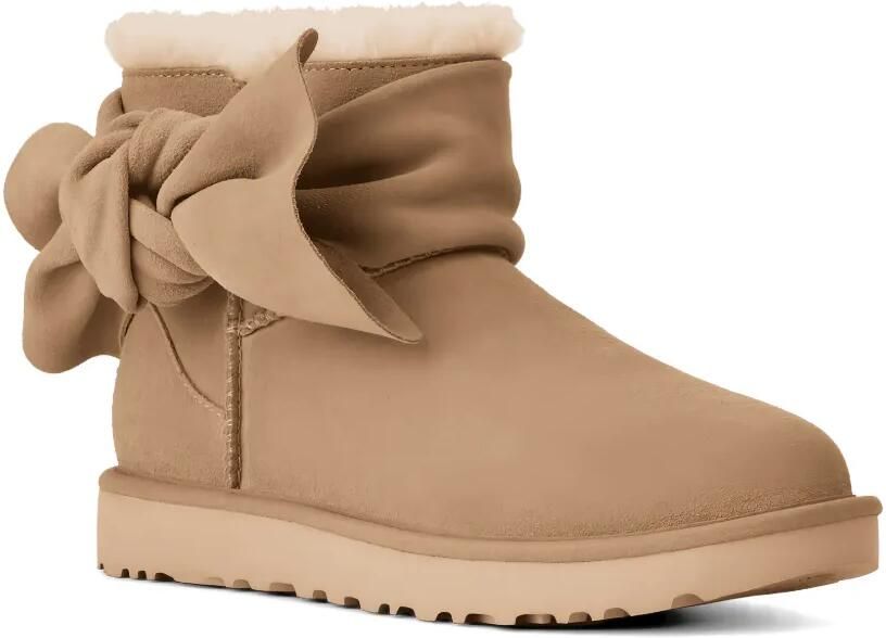 UGG Classic mini laarzen met strik Beige - Foto 2
