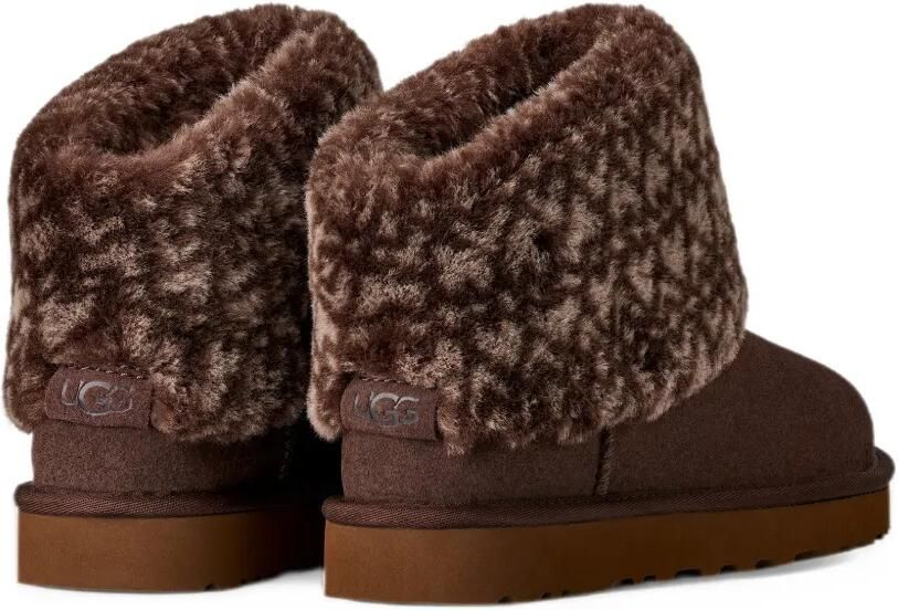 UGG Classic mini printed ankle boots Bruin - Foto 3