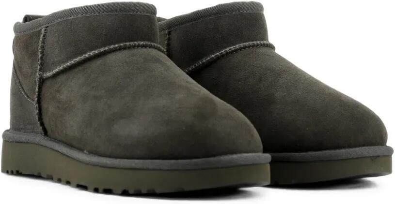 UGG Classic Ultra Mini leather ankle boots Grijs - Foto 4
