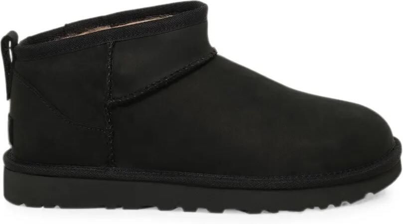 UGG Classic Ultra Mini nubuck laarzen Zwart