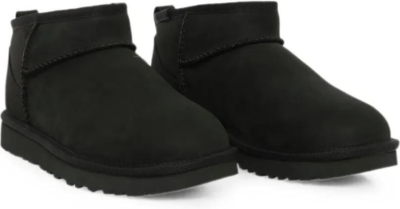 UGG Classic Ultra Mini nubuck laarzen Zwart - Foto 4
