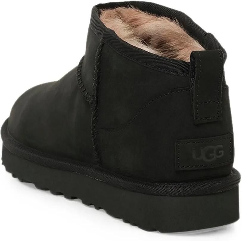 UGG Classic Ultra Mini nubuck laarzen Zwart - Foto 3