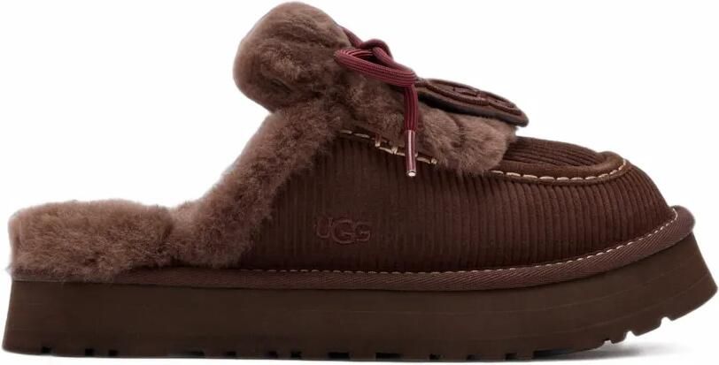 UGG Disquette Heritage muiltjes met plateauzool Bruin