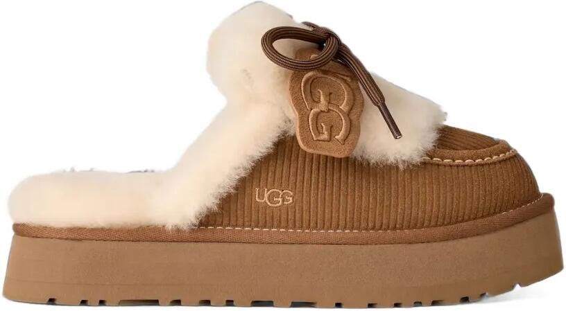 UGG Disquette Heritage slippers met plateauzool Bruin
