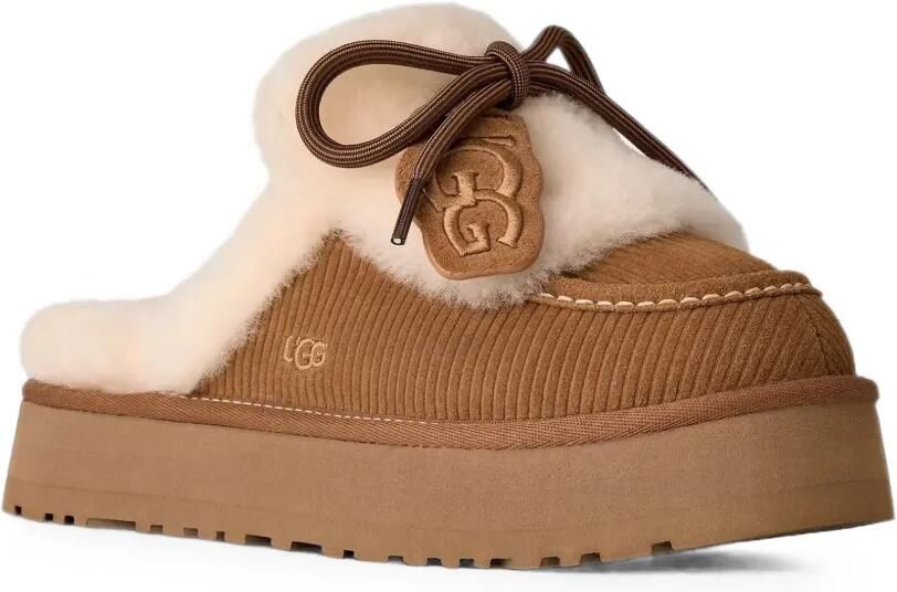 UGG Disquette Heritage slippers met plateauzool Bruin - Foto 2