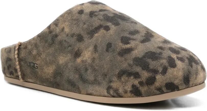 UGG Elea Spotted leren slippers Groen