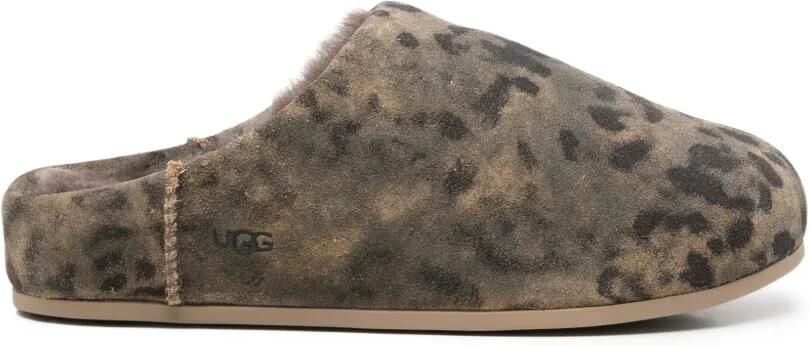 UGG Elea Spotted leren slippers Groen - Foto 4