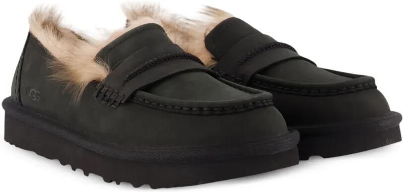UGG Ellis leren loafers met lammy afwerking Zwart - Foto 2