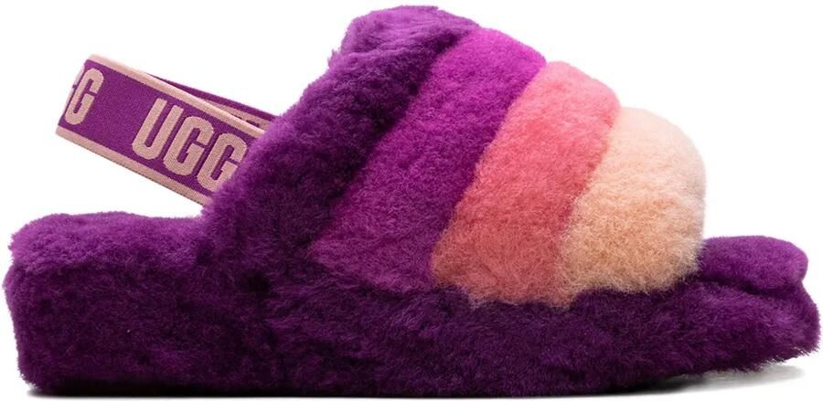 UGG Fluff Yeah Pride "Pink Purple Rainbow" sandalen Paars