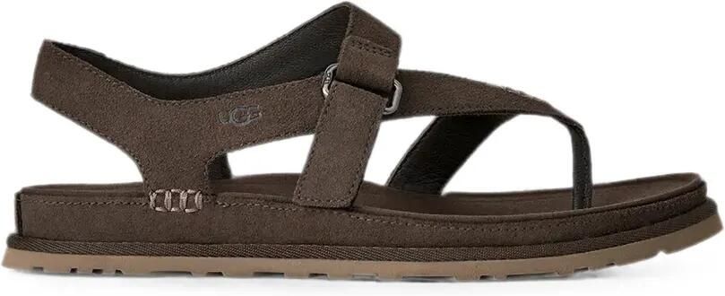 UGG GoldenGaze platte slingback sandalen met klittenband Bruin