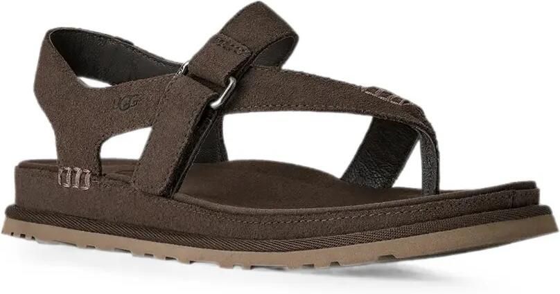UGG GoldenGaze platte slingback sandalen met klittenband Bruin - Foto 2