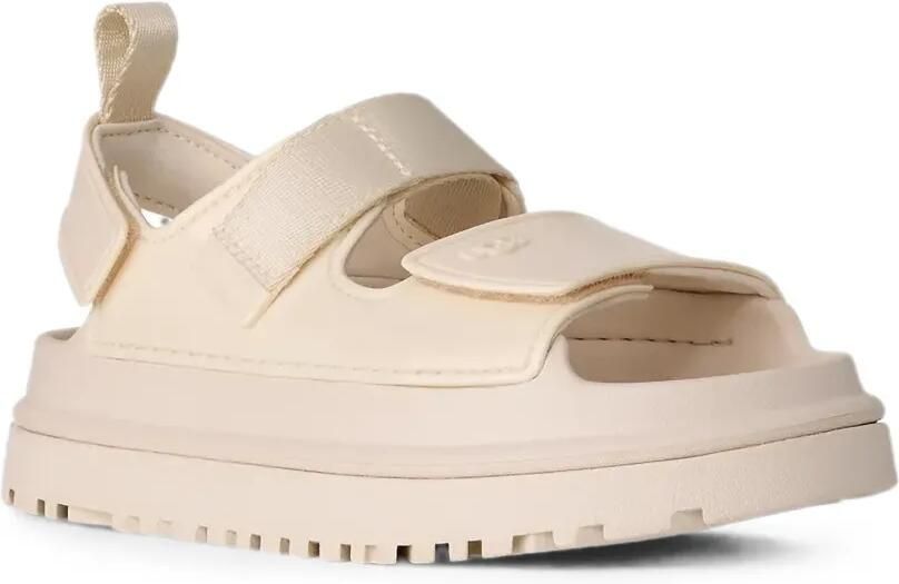 UGG GoldenGlow Glossy Sparkles plateauzool met klittenband en plateauzool Beige - Foto 2