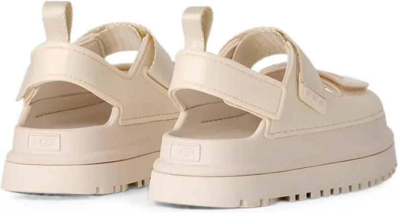 UGG GoldenGlow Glossy Sparkles plateauzool met klittenband en plateauzool Beige - Foto 3