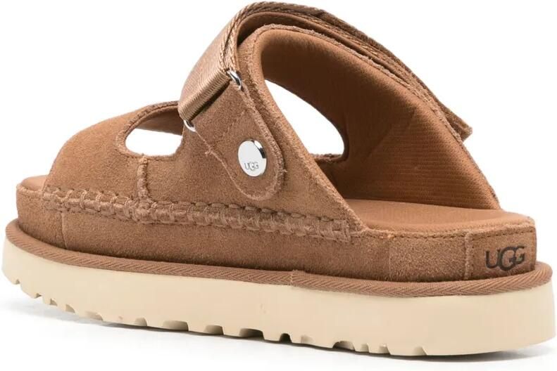 UGG Goldenstar Glide suède sandalen Bruin - Foto 3
