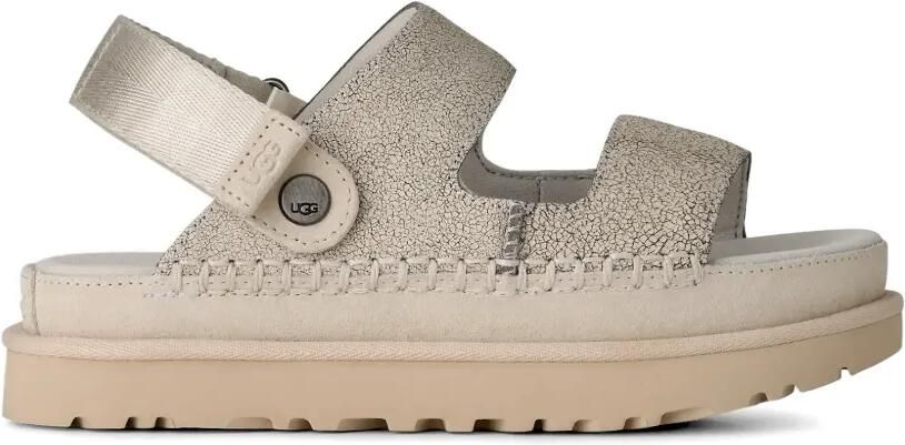 UGG Goldenstar sandalen met gebarsten effect Beige