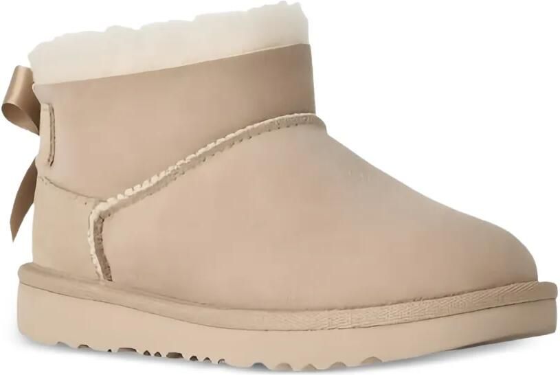 UGG Kids Bailey Bow suède laarzen Beige