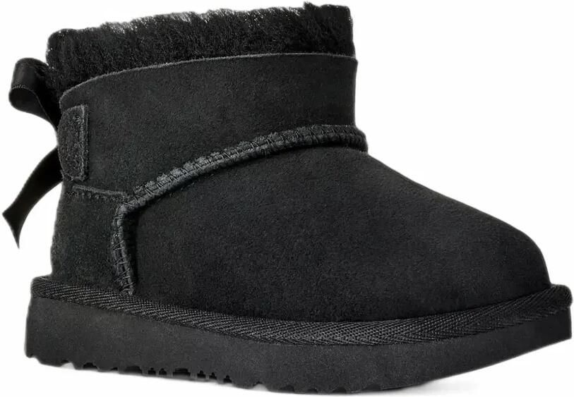 UGG Kids Enkellaarzen met strik-detail Zwart