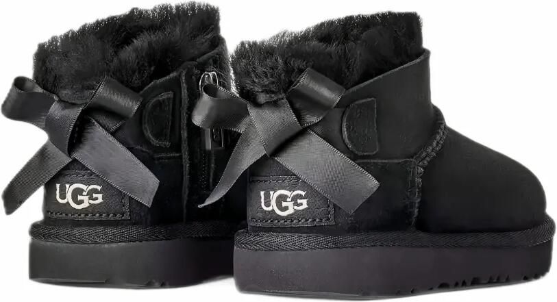 UGG Kids Enkellaarzen met strik-detail Zwart - Foto 3