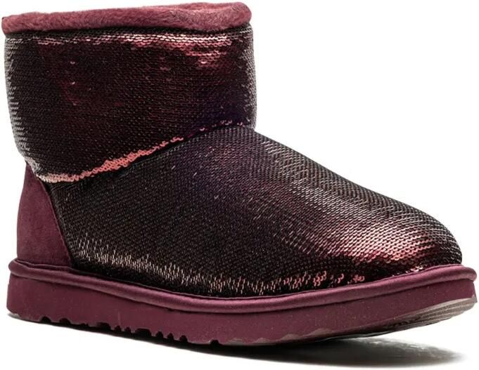 UGG Kids Classic Mini Mirror Ball laarzen Rood