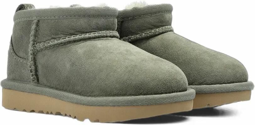 UGG Kids Classic Ultra Mini ankle boots Groen