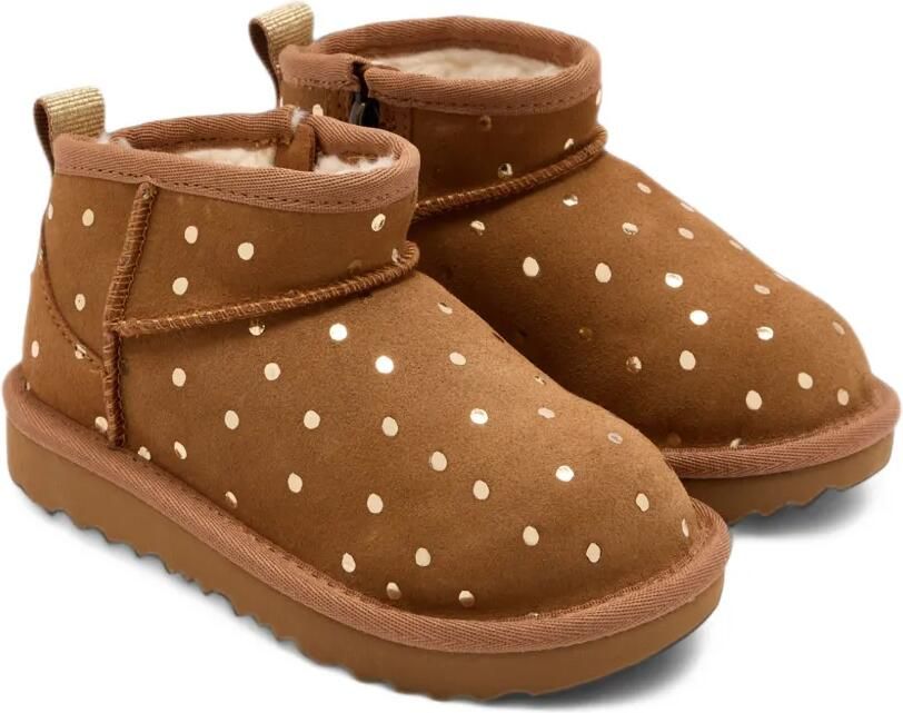UGG Kids Classic Ultra Mini polka-dot boots Bruin
