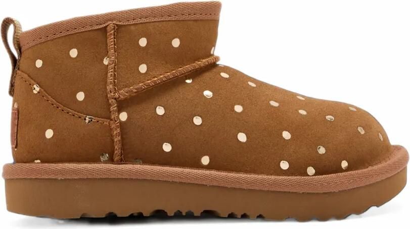 UGG Kids Classic Ultra Mini polka-dot boots Bruin - Foto 4