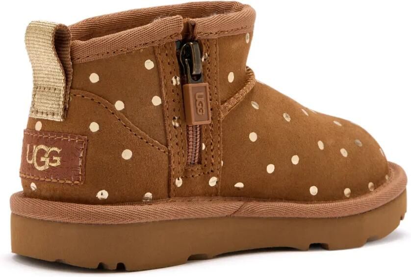 UGG Kids Classic Ultra Mini polka-dot boots Bruin - Foto 3