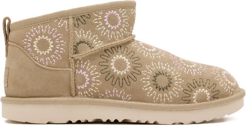UGG Kids Classic Ultra Mini Sun Stitch laarzen Beige - Foto 4