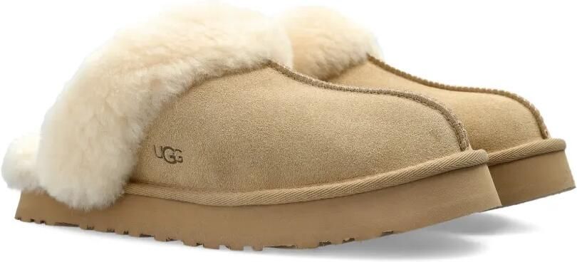 UGG Kids Disquette suède slippers Beige