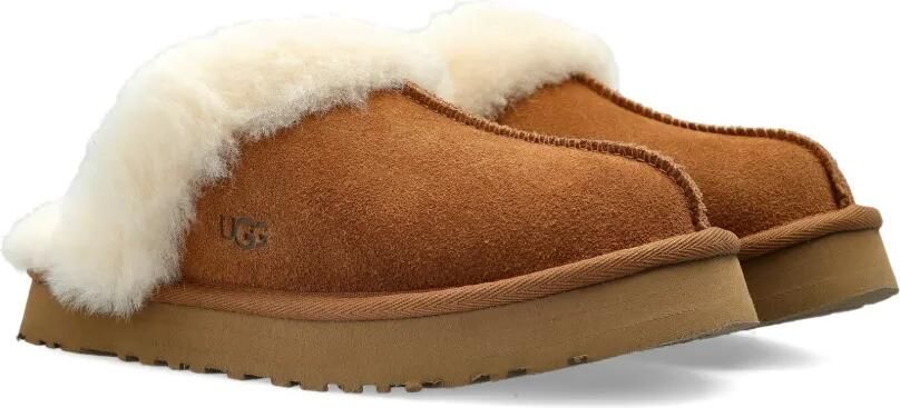 UGG Kids Disquette suède slippers Bruin