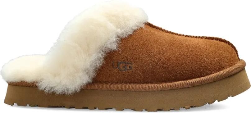 UGG Kids Disquette suède slippers Bruin