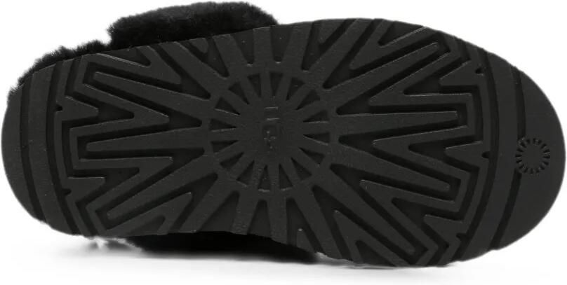 UGG Kids Disquette suède slippers Zwart - Foto 4