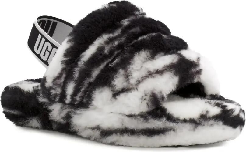 UGG Kids Fluff Yeah slippers Zwart