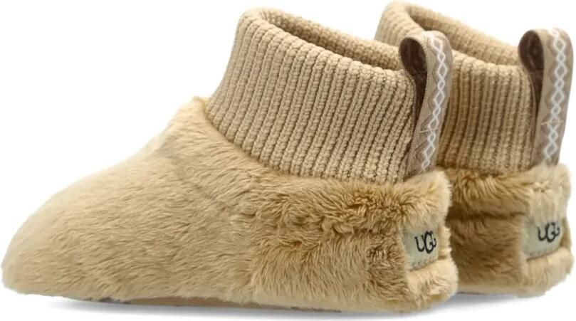 UGG Kids Geribbelde laarzen van imitatiebont Beige - Foto 4